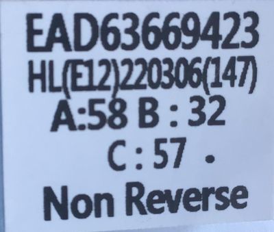 CABLE LVDS PARA MONITOR  LG (1pz) “NUEVO“ / NUMERO DE PARTE EAD63669423  / HL(E12)220306(147) MODELO 32MN500M - Imagen 3